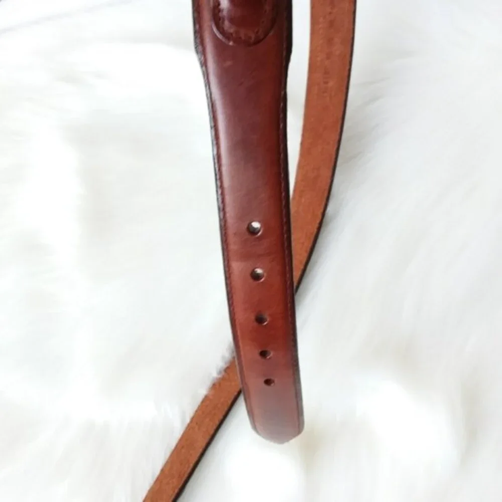 Brown Oil Tanned Cowhide Leather Belt